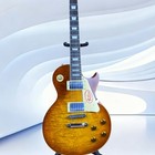 Les Paul Brown Electric Guitar Chrome Hardware And Tiger Maple Veneer 6-string