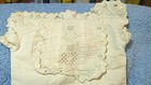 Vintage Doll Dress   Pants Lace Borders 13 X 9 And 10 X 6