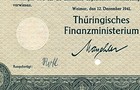 Lot Bond Germany Wwii 1942 3rd Reich Stock Berlin 500 Thuringen Reichsmark 3 1 2