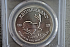 2018 South Africa 1 Oz Silver Krugerrand Pcgs First Day Of Issue Graded Ms70