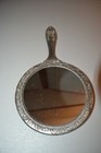 Vintage Dressing Table Set Silver Tone Hand Mirror-brush-comb Vanity Set