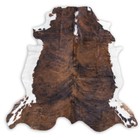 Superior Hair On Skin  Cowhide Rug  Brindle Size Approx 6x7- 7x7 Feet