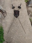 Antique Set Of 2 Fencing Foil Swords With Wooden Display