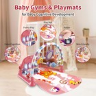 Baby Gym Play Mat  Piano Kick And Play Lights And Music Tummy Time Toys Infant M