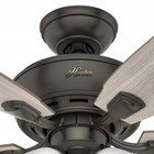 Hunter Fan 52 Inch Noble Bronze Indoor Ceiling Fan With Light Kit And Pull Chain