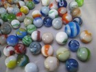 Vintage Glass Marbles Swirl Cat s Eye Collection Lot Mixed Shooter Game Toy