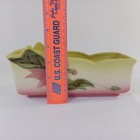 Vintage Hull Pottery Woodland W14-10  Window Box Planter Vase 1950s Pink Green