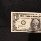 True Birthday Bill Serial Number  1 One Dollar Note 02232017 February 23rd 2017