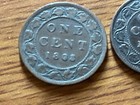 Lot Of Six Different Canadian One Cent Coins Canada Circulated 1868 - 1819
