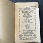 1925  choice Recipes  Chocolate  Cocoa Candy Walter Baker   Co Vintage Cookbook