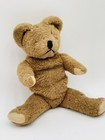Teddy Bear Vintage Stuffed Animal  Plush Brown Jointed Handmade Bear 