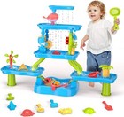 5 Tier Toddler Water Table Outdoor Playset Sand Sensory Toy For Kids Ages 3-9