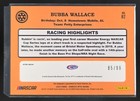 2020 Donruss Racing Bubba Wallace Optic Signatures Holo  99