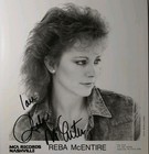 1980s Vintage Reba Mcentire Country Music Signed Autograph 8 X 10 Photo With Coa
