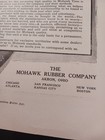 1918 Print Advertising Mohawk Rubber Company Akron Ohio Vintage Auto 37x5 Tire 
