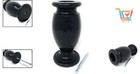 Indestructible Black Granite Grave Marker Vase With Easy Secure Installation