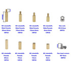 M3 Brass Hex Spacer Standoffs Screw Nut Assortment Kit male-female