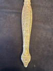 Vintage Engraved Omalu 2 Sided Vanity Hand Mirror