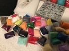 Beginners Wool Roving Needle Felting Mold Template Kit Bundle Lot Various Colors