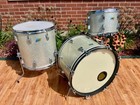 1970s Ludwig 3-ply Drum Set Silver Sparkle 20 13 16