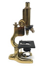Antique Brass Bausch   Lomb Optical Co Monocular Microscope