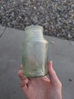Antique Vintage Green Glass Jar Bottle Stamped Kbt Kilner Brothers 