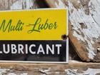 Vintage John Deere Porcelain Sign Old Farm Tractor Equipment Lubricants Ranch