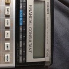 Vintage Retro Casio Fc-100 Financial Consultant Electronic Calculator With Case