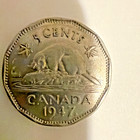 Nice 1947 Canadian Nickel 5 Cent World Coin