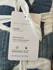 Set Of 2 Pottery Barn Mahalo Hawaiian Floral Quilted Applique Euro Shams New