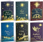 Boxed Christmas Cards Assortment  Elegant Icons  6 Designs  24 Cards With