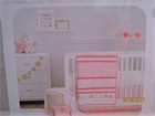 Just Born I Heart You 5pc Crib Bedding Set Include Mobile pillow  new 