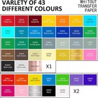  55 Pack Permanent Adhesive Vinyl Sheets For Decor Sticker  Party Decoration