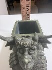 Fantasy Winged Dragon Gargoyle Planter Figurine Resin Gothic Desk Decor