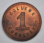 Maritime Business College - Halifax  N s   - 1 C College Currency - Copper