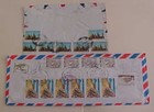 Egypt   2 Covers With 10 Or More Stamps On Each 1971 To England  1977 To Usa