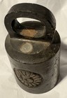 Antique 5 Lb  Platform Scale Test Calibration Weight Cast Iron Horse Tether