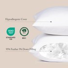    Euro Pillow Inserts 26 X 26  pack Of 2  White   Down Feather Pillow Stuffer   