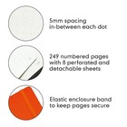 Leuchtturm1917 Medium A5 Dotted Hardcover Notebook  orange  - 249 Numbered Pages