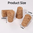 25 Pack Natural Soft Wood Corks  Tapered Cork Wooden Beer Bottle Stopper For Win