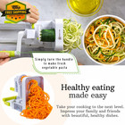 5 Blade Vegetable Spiralizer Zoodle Maker Low Carb Kitchen Tool