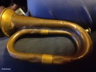 Bugle - Civil War Era - Solid Brass copper - Military Cavalry Horn - Mouthpiece