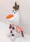 Nwt Ty Disney Beanie Babies Frozen Olaf Snowman 8    Plush W heart Collectible Toy