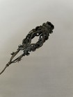 Antique Victorian Hatpin Clear Rhinestones  13  Long