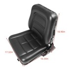 Fold Down Tractor Seat Universal Forklift Seat With Slide Black Us