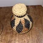 Traditional Zulu Woven Herb Basket With Lid Woven Basket  4   