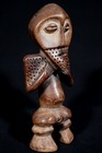 African Tribal Art - Fetish Statue Lega Single Celibacy - Drc - 25 5 Cms