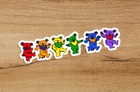 Grateful Dead Dancing Bears Sticker 5in Decal Music Bumper Car Jerry Garcia