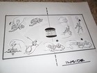 Original Production Art Piece Spiderman Figures   Toys Burger King 