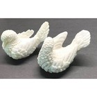 White Dove Sculptures Vintage A Santini Italy Love Birds Set Of 2